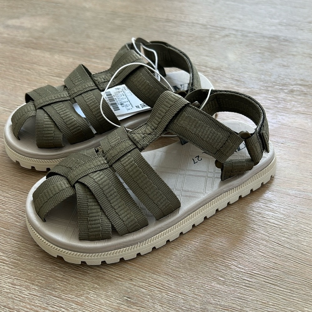 Zara kids boy girl fisherman sandals 27 toddler 10.5 NWT